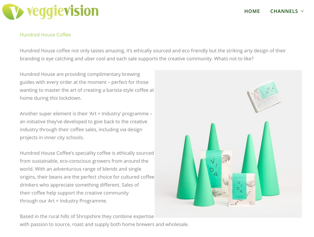 Veggie Vision, October 2020