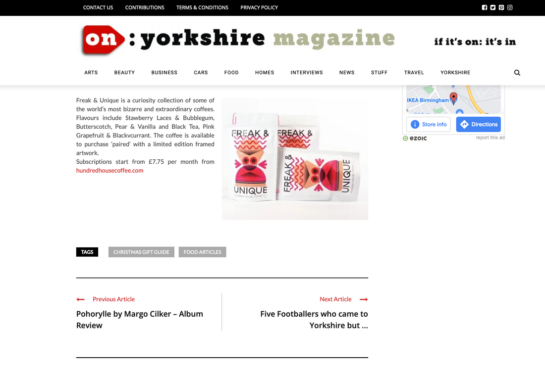 ON: Yorkshire, December 2021