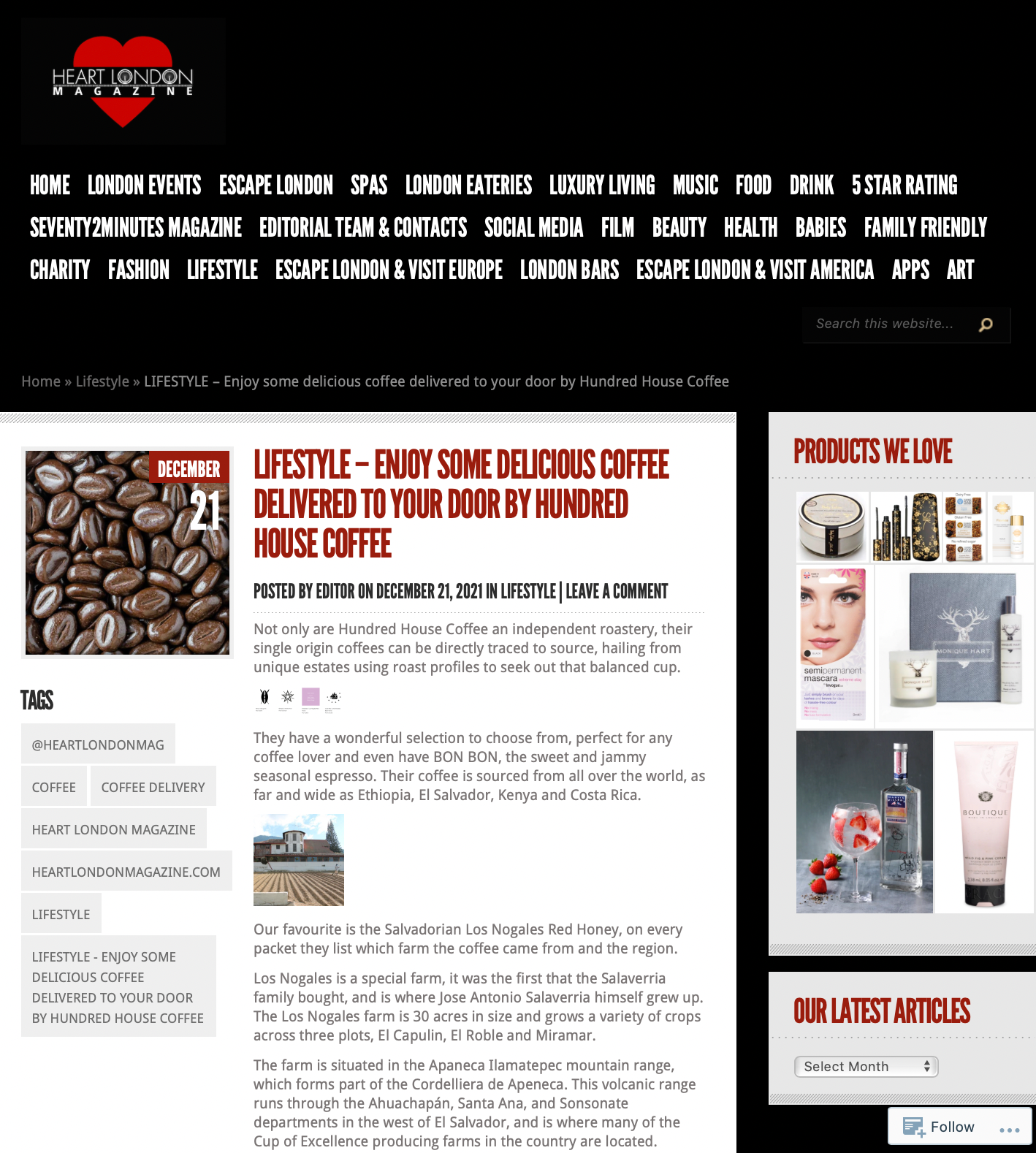 Heart London Magazine, December 2021