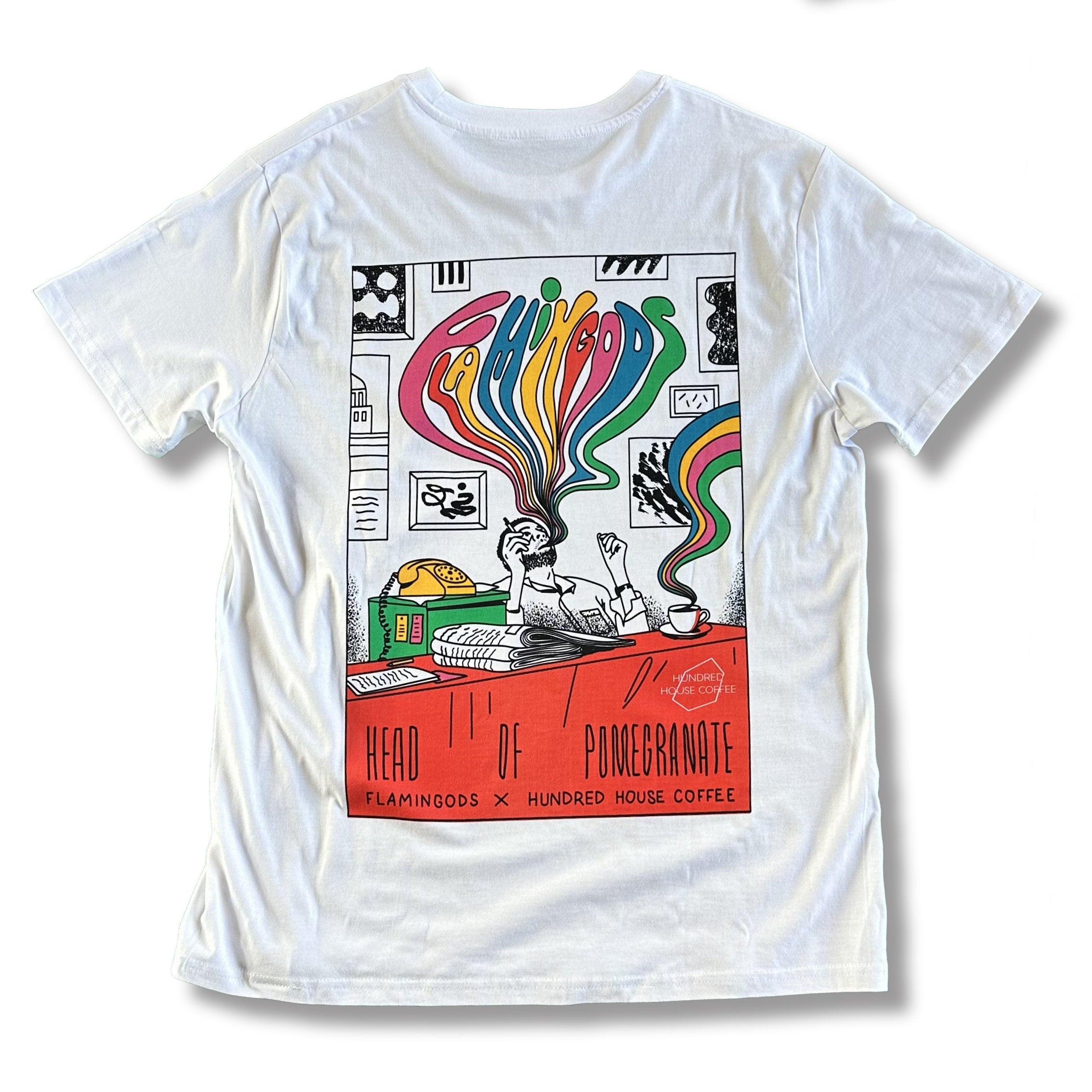 Flamingods x Hundred House T-Shirt | White