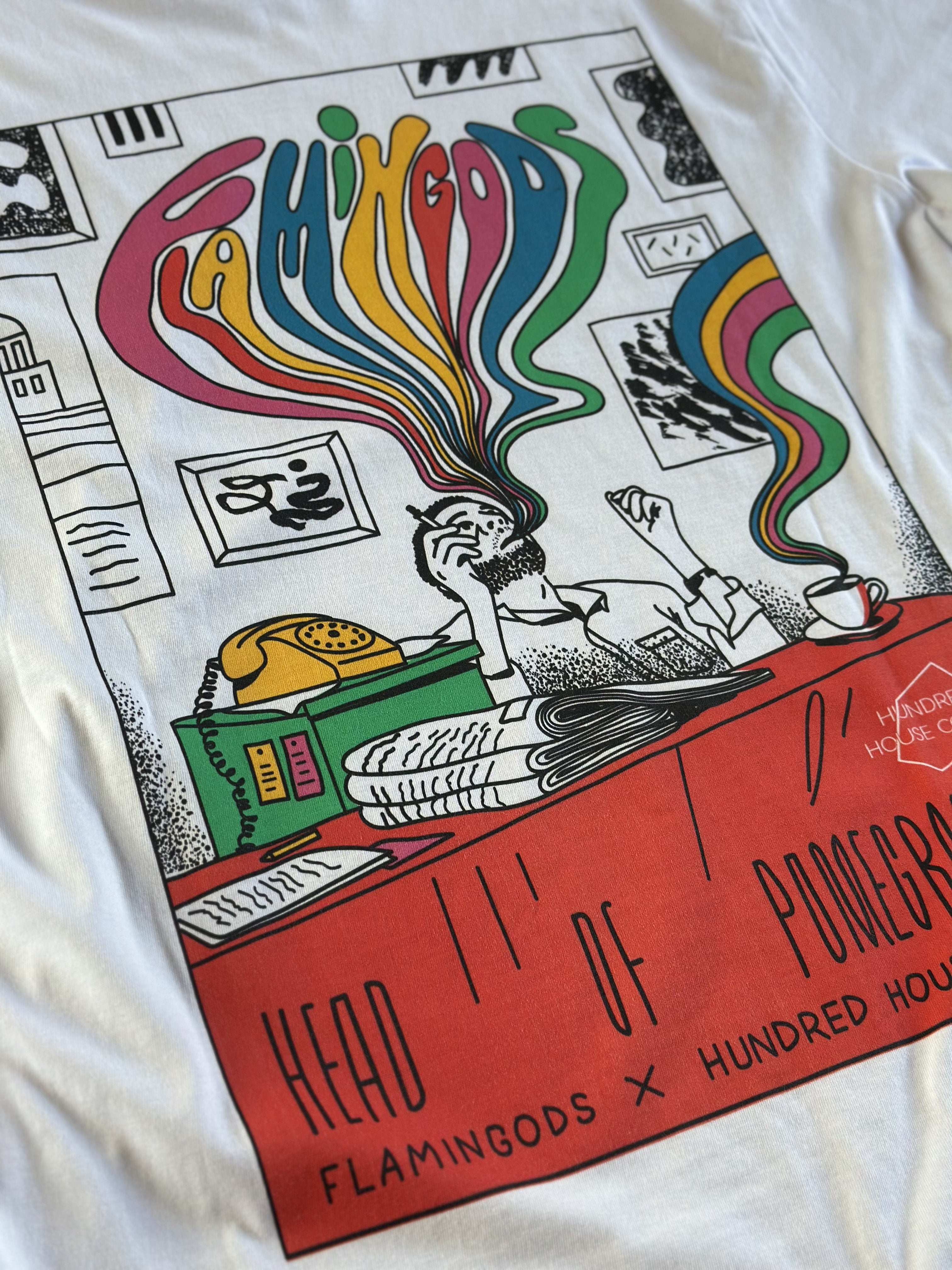 Flamingods x Hundred House T-Shirt | White