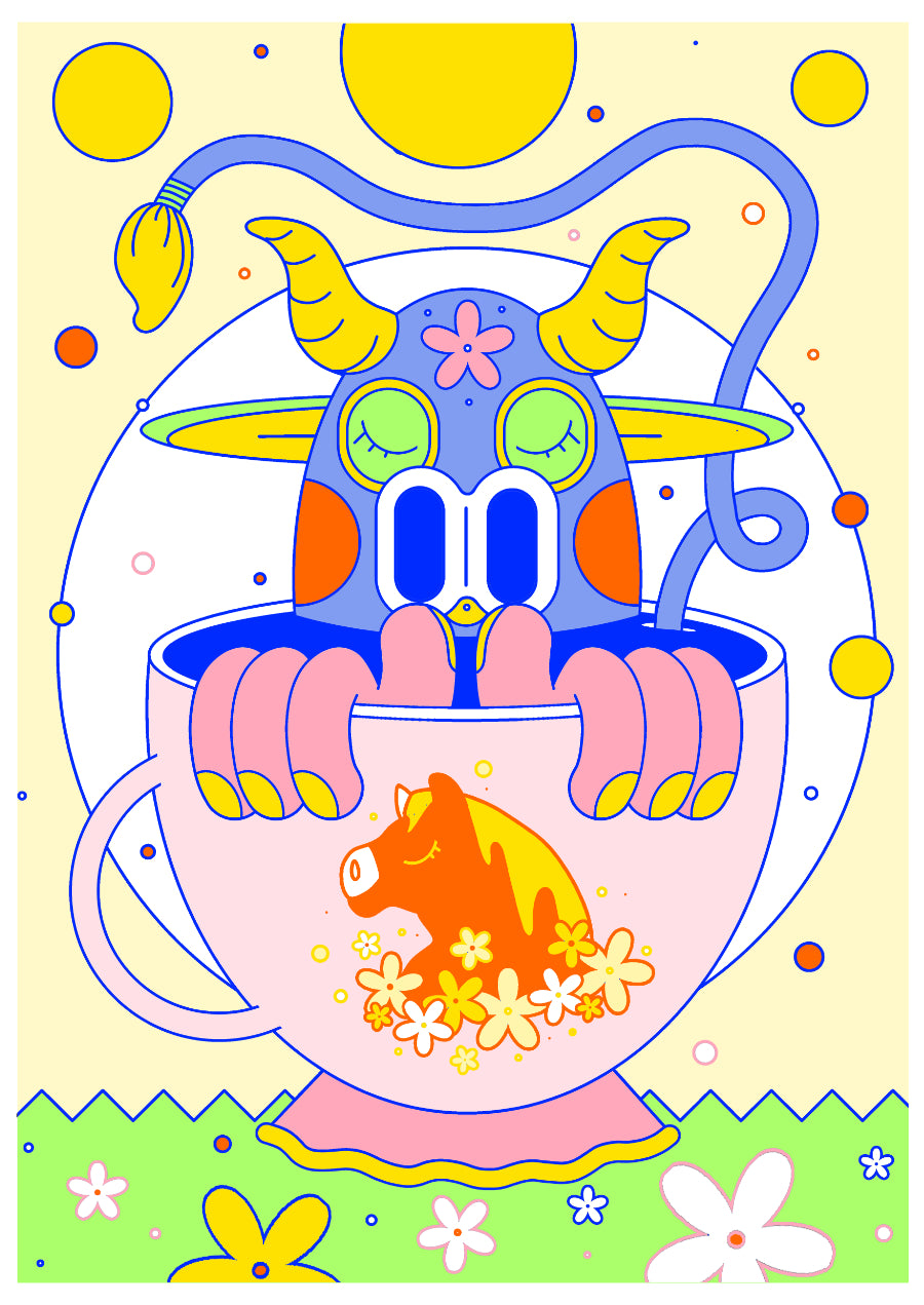 Freak & Unique XI | Unframed EmGal Risograph Print