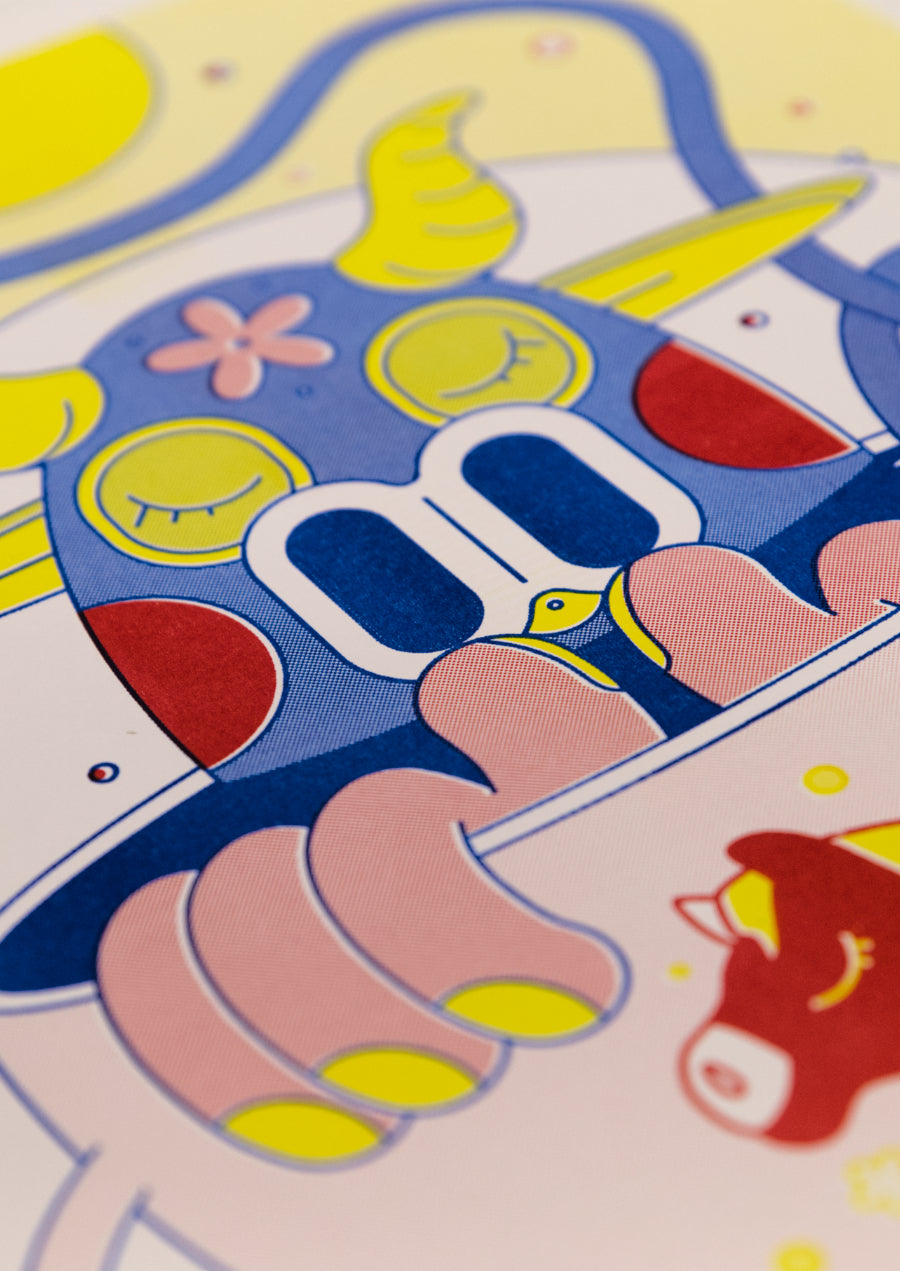 Freak & Unique XI | Unframed EmGal Risograph Print