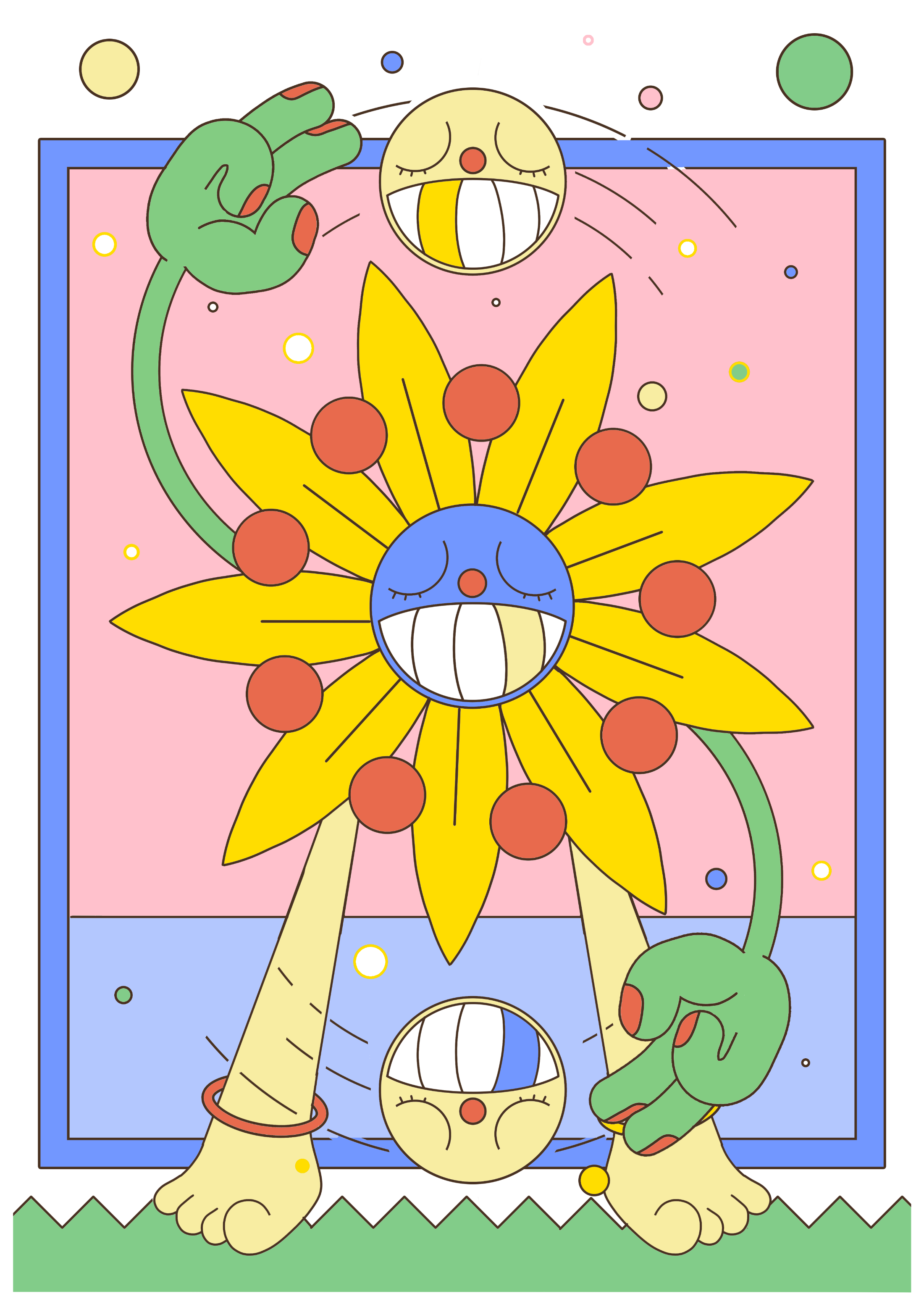 Freak & Unique XII | Unframed EmGal Risograph Print
