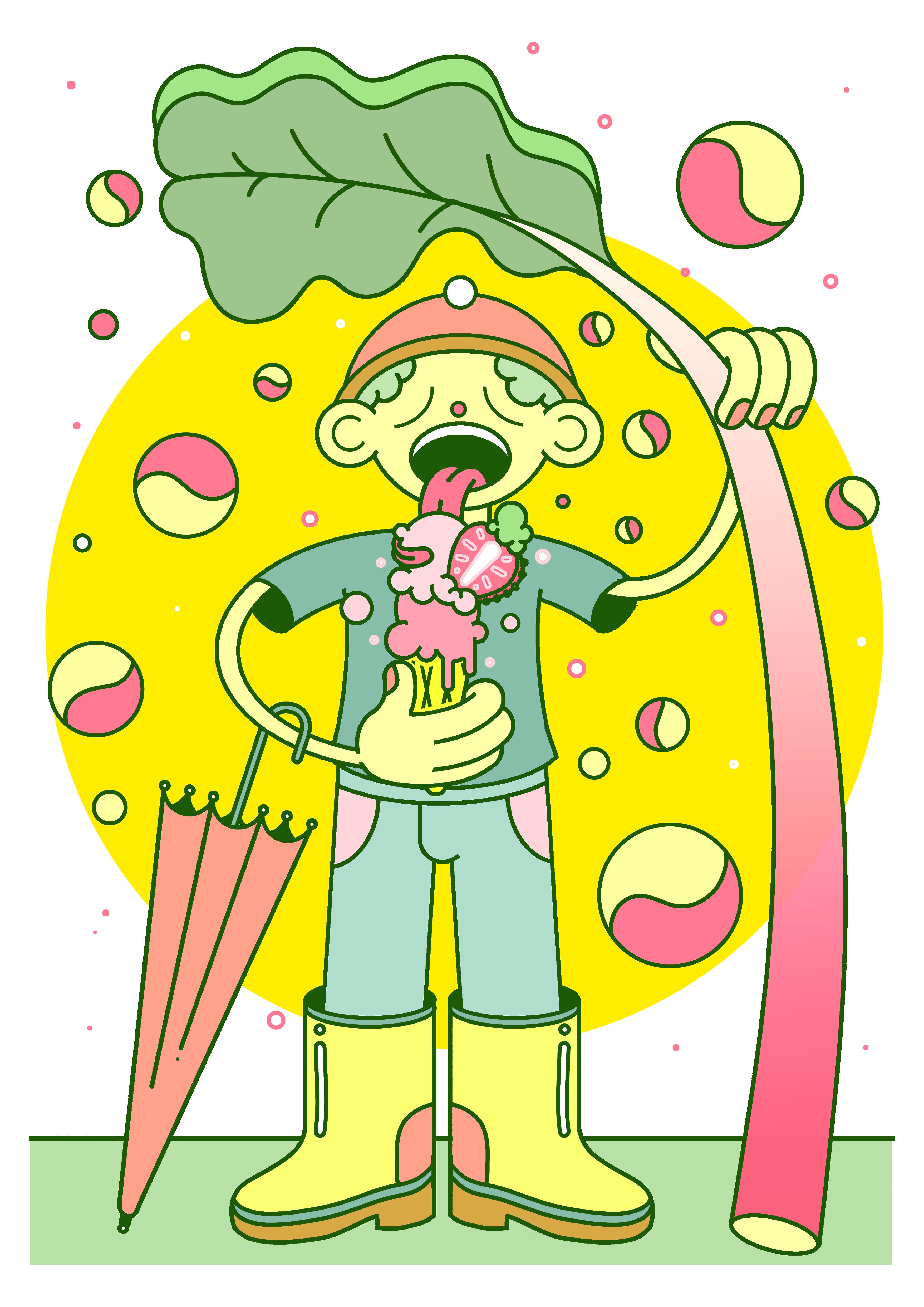 Freak & Unique VII | Unframed EmGal Risograph Print